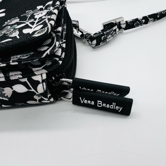 Vera Bradley Floral Black and White Women's Crossbody or wristlet Bag NWOT - Picture 16 of 16